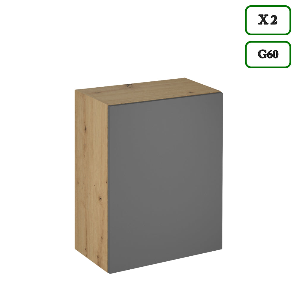 Küchenzeile K89 - G340 - Langen Grau -  Strapazierfähig mit modernem Flair - ROYAL24_MARKT
