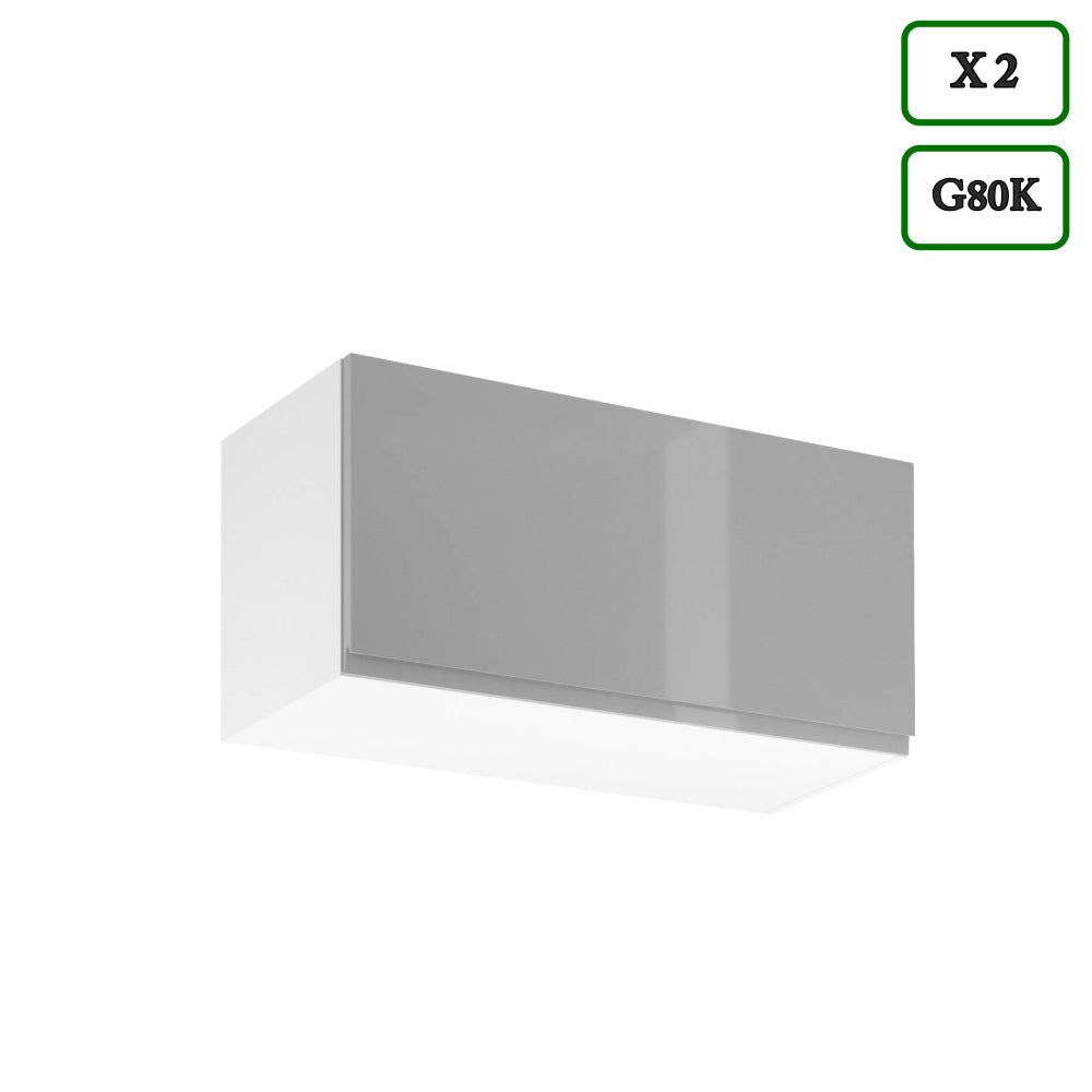 Küchenzeile K65-G400 - Aspen Grau - Zeitloses Design für jede Kücheneinrichtung - ROYAL24_MARKT