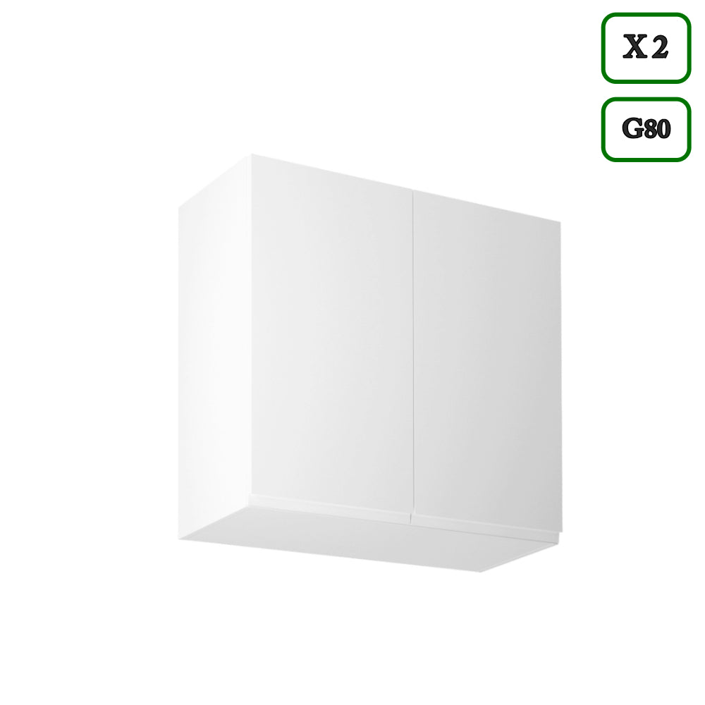 Küchenzeile K91-G320 - Aspen Weiß - Platzsparend und stilvoll zugleich - ROYAL24_MARKT