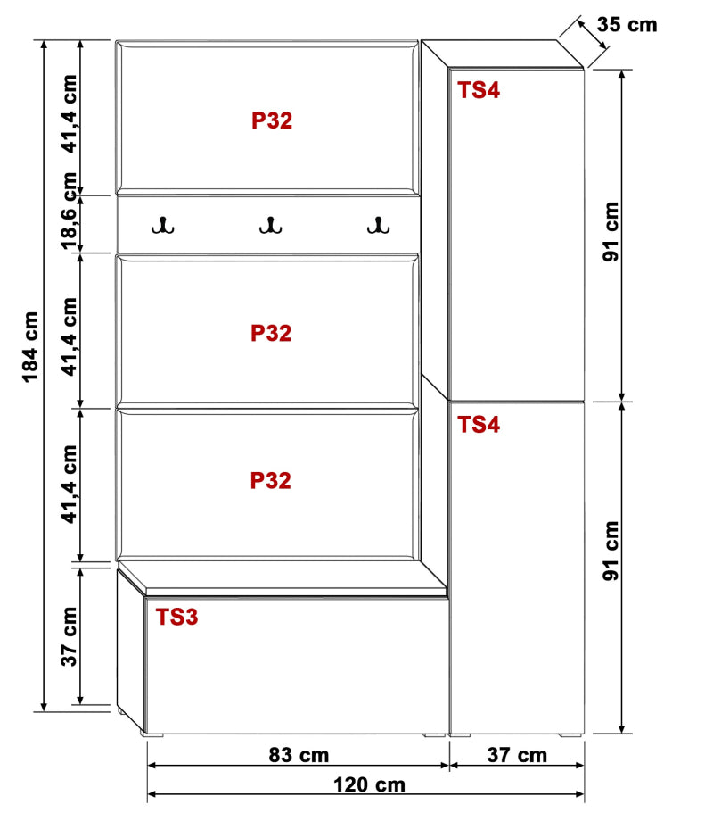 Garderobenschrank  KA1