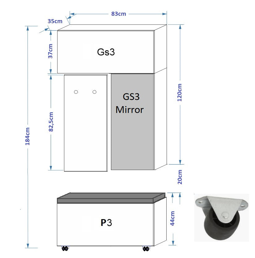 Garderobenschrank F12 Dielenmöbel