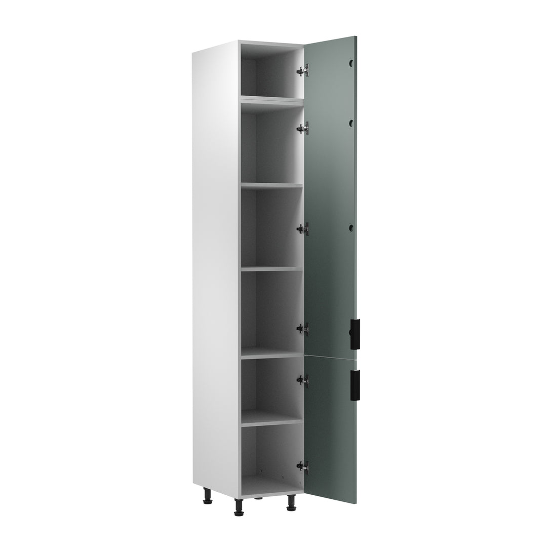 Hochschrank D40SPWN P/L - Sorento Weiß Grün - Maximale Höhe, maximaler Stauraum. - ROYAL24_MARKT