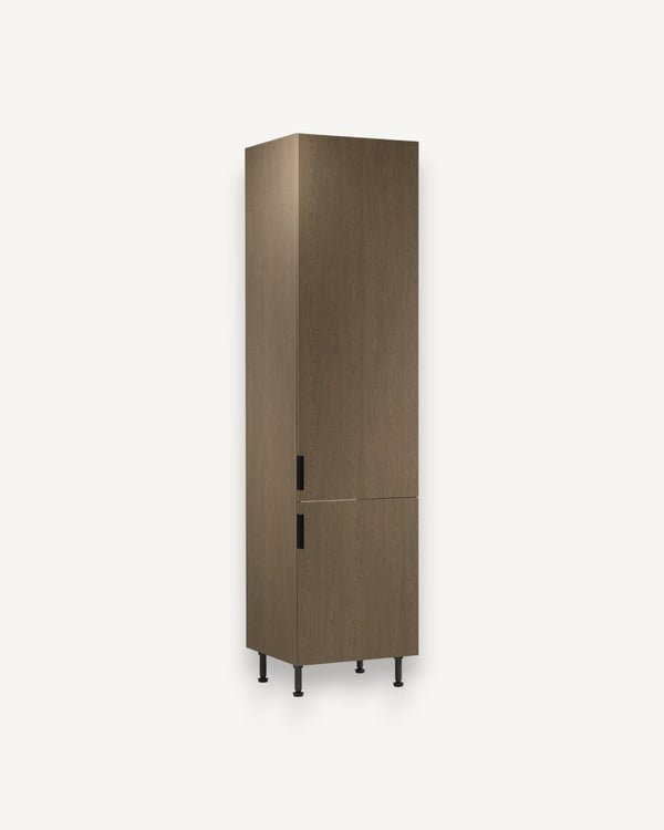 Kühlumbauschrank D60ZLN P/L - Sorento Dunkle Eiche - Praktischer Schrank für nahtlose Kühlintegration.