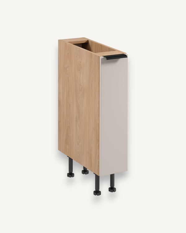 Apothekerschrank D20C - Sorento Beige Sonoma Eiche - in minimalistischem Stil für moderne Küchene.