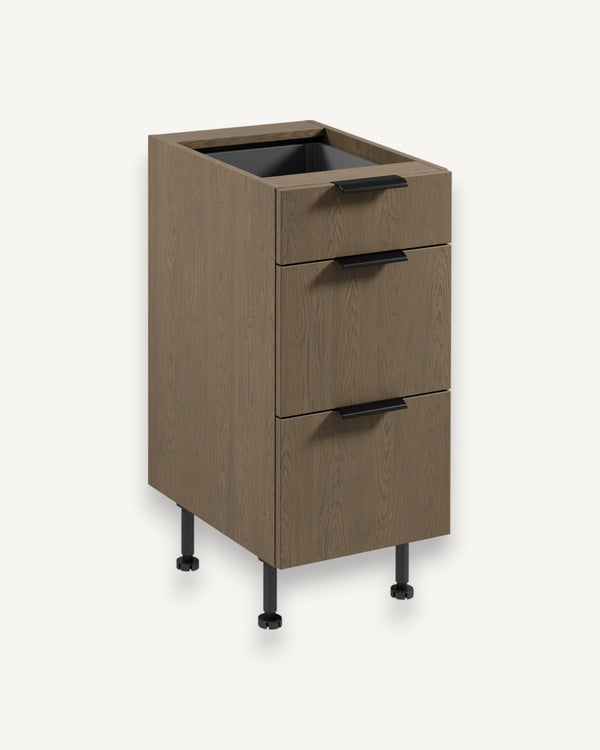 Unterschrank  D40S3 P/L AX - Sorento Dunkle Eiche - Der ideale Stauraum für Ihr Zuhause.