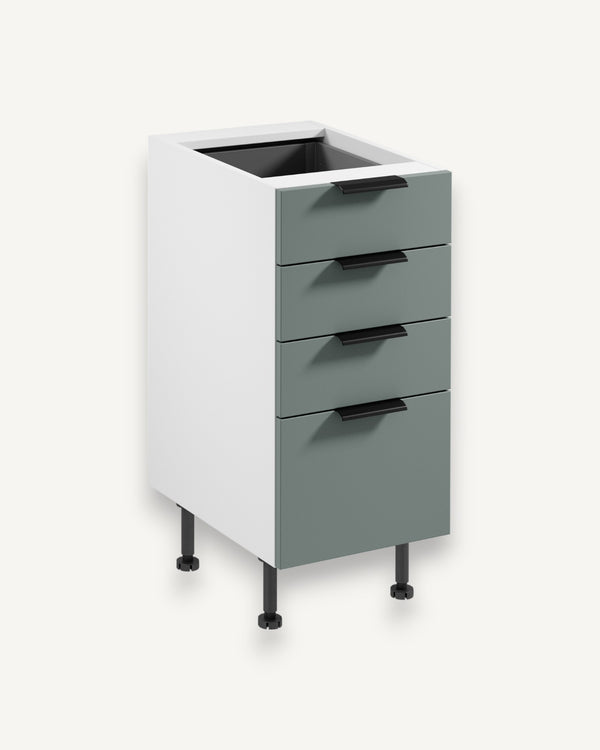 Unterschrank D40S4 AX - Sorento Weiß Grün - Die Basis für eine gut strukturierte Küche.