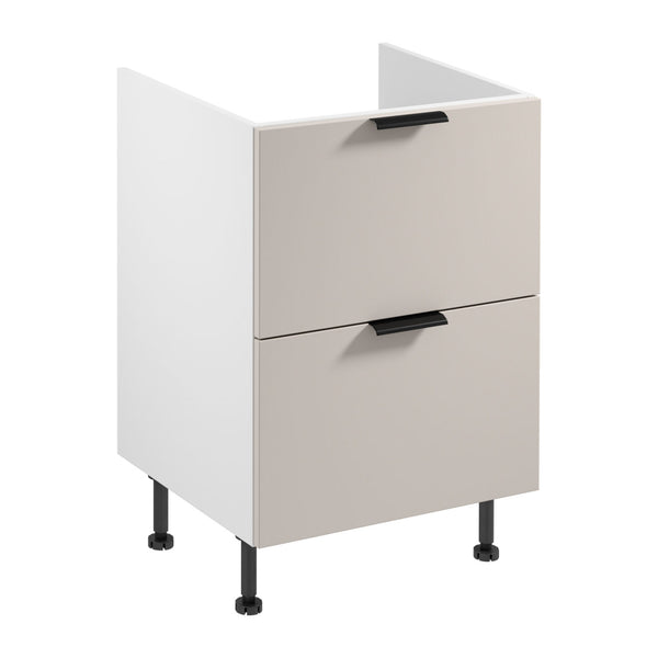 Spülenunterschrank D60IN AX - Sorento Weiß Beige - Perfekte Organisation für Ihre Utensilien.