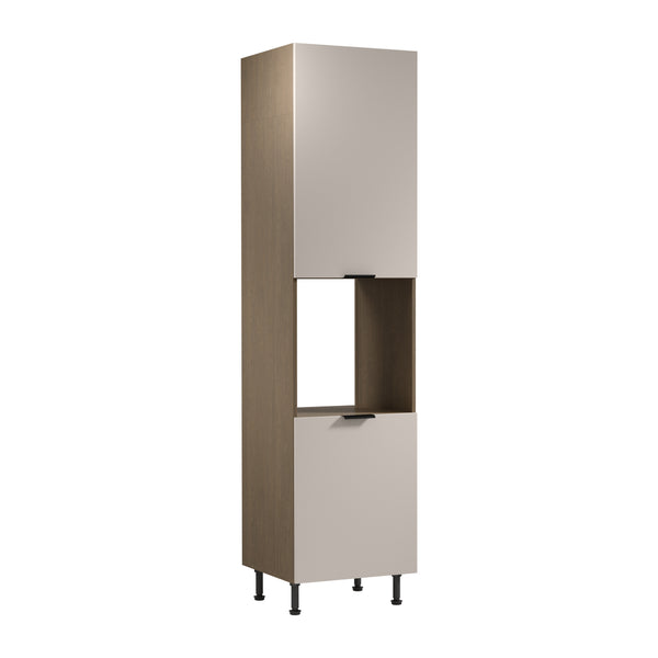 Mikrowellenumbauschrank D60PWN L/L - Sorento Beige - Perfekte Integration für Ihren Herd.