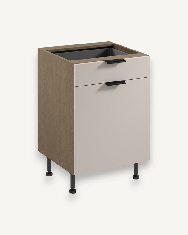 Unterschrank D60S1 P/L AX - Sorento Beige - Stauraumwunder für mehr Ordnung. - ROYAL24_MARKT