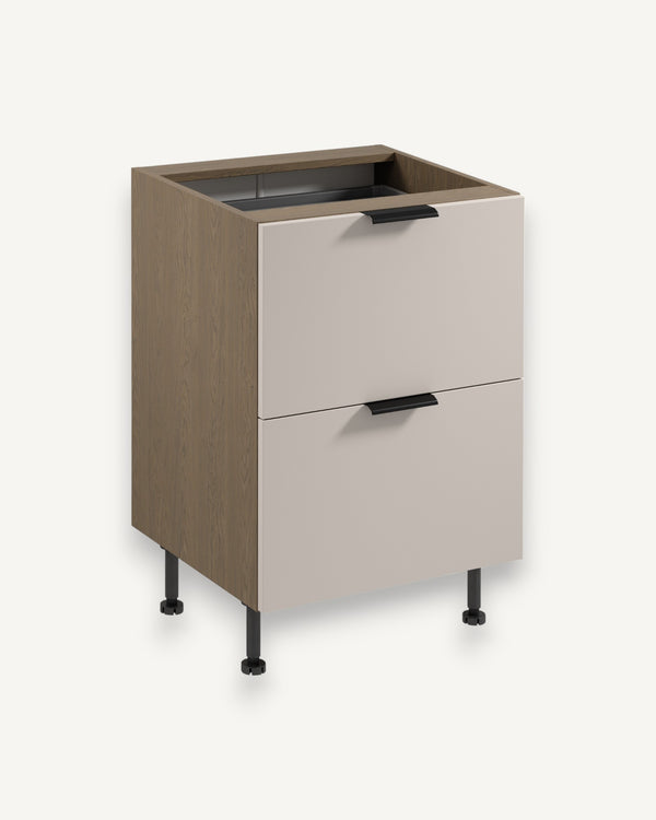 Unterschrank D60S2+1 AX - Sorento Beige - Funktionalität trifft modernes Design.