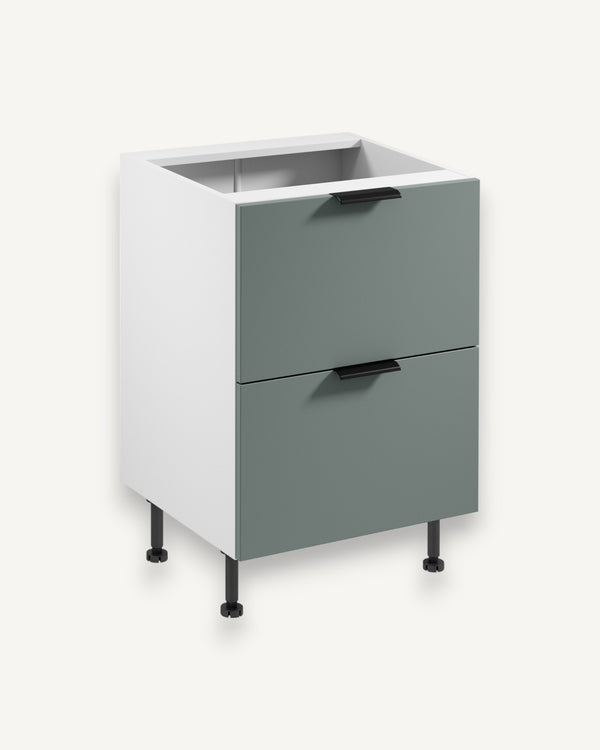 Unterschrank D60S2 AX - Sorento Weiß Grün - Funktionalität trifft auf elegantes Design.