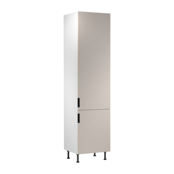 Hochschrank D60T P/L AX - Sorento Weiß Beige - Cleveres Stauraumwunder für kleine Küchen.