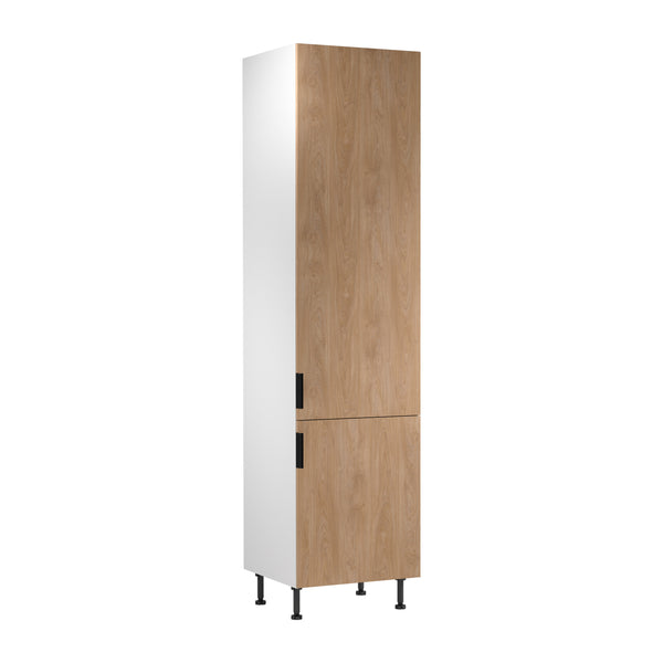 Hochschrank D60T P/L AX - Sorento Weiß Sonoma Eiche-Elegantes und vielseitiges Design für Ihre Küche.