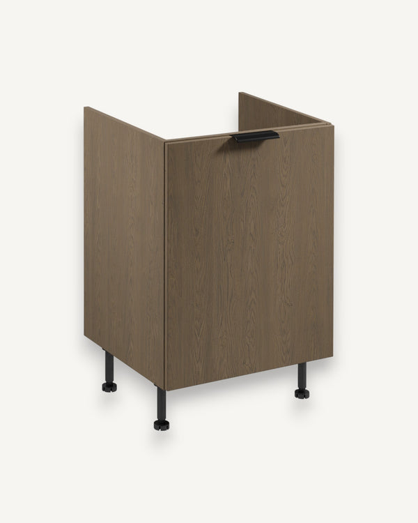 Spülenunterschrank mit Sortiereinsatz D60ZS AX - Sorento Dunkle Eiche - Optimale Lösung für Spülbereich und Ordnung.