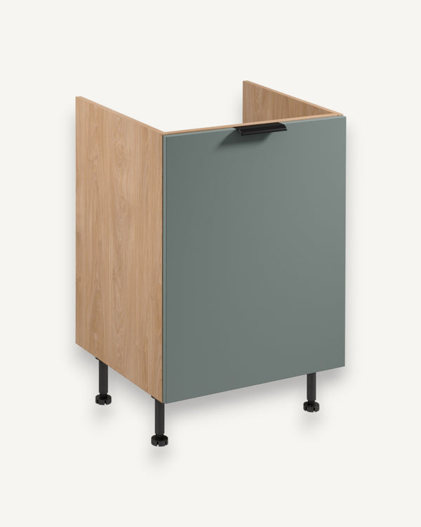 Spülenunterschrank D60Z P/L - Sorento Grün Sonoma Eiche - Mehr Platz unter der Spüle.