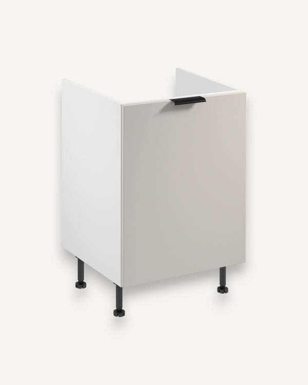 Spülenunterschrank D60Z P/L - Sorento Weiß Beige - Optimal genutzt für Ordnung und Platz.