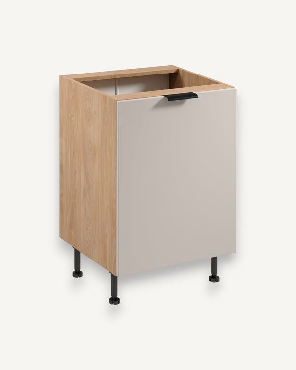 Unterschrank D60 P/L - Sorento Beige Sonoma Eiche - perfekte Ergänzung für Ihre Kücheneinrichtung