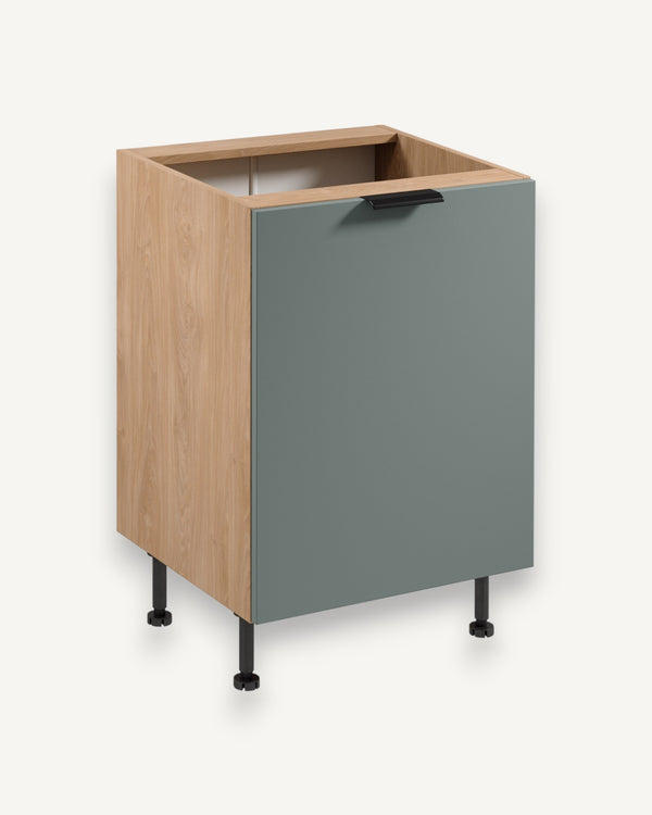 Unterschrank D60 P/L - Sorento Grün Sonoma Eiche - Der ideale Helfer für Ihre Küchenordnung.