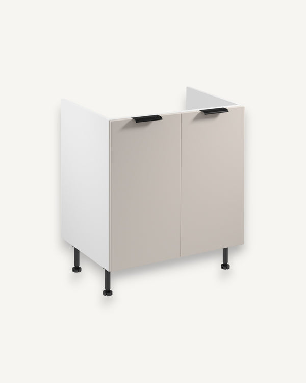 Spülenunterschrank D80Z - Sorento Weiß Beige - Maximale Nutzung des unteren Raums.