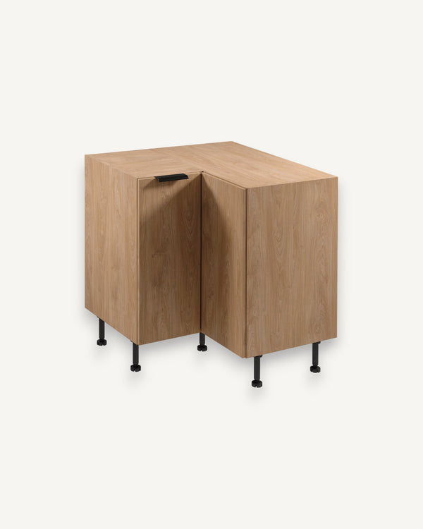 Eckunterschrank D90N - Sorento - Der Eckunterschrank nutzt den Raum in der Ecke optimal aus.