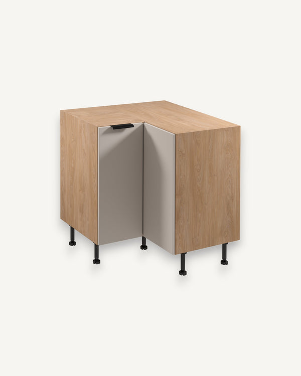 Eckunterschrank D90N - Sorento Beige Sonoma Eiche - praktische Stauraumlösung für Ihre Küche