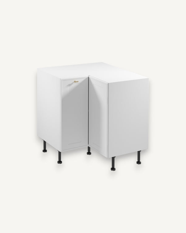Eckunterschrank D90N - Sorento Weiß - Optimaler Stauraum für jede Ecke.