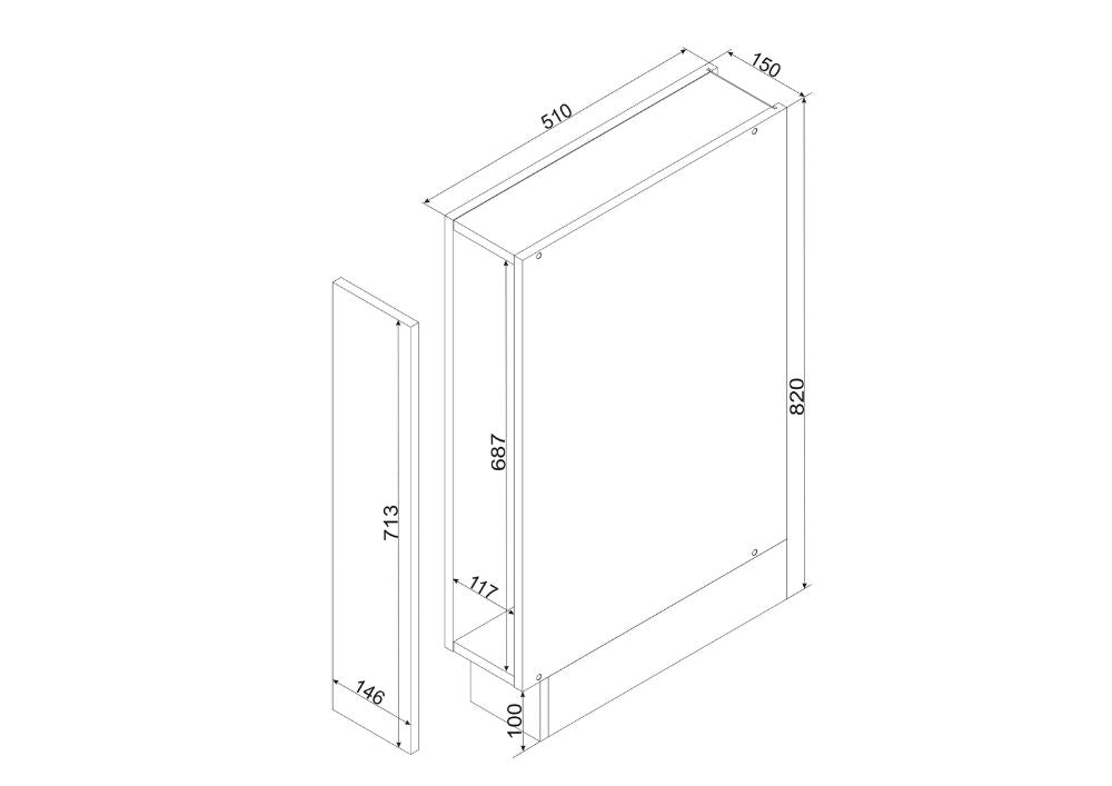 Apothekerschrank D15 CARGO - CLARA - Ideal für Gewürze und Vorräte - ROYAL24_MARKT