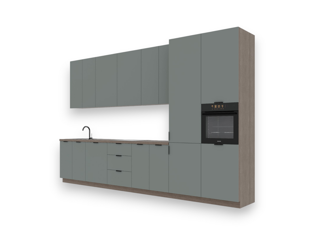 Küchenzeile K87-G400 R - Sorento - Harmonische Kombination aus Stil und Funktion - ROYAL24_MARKT