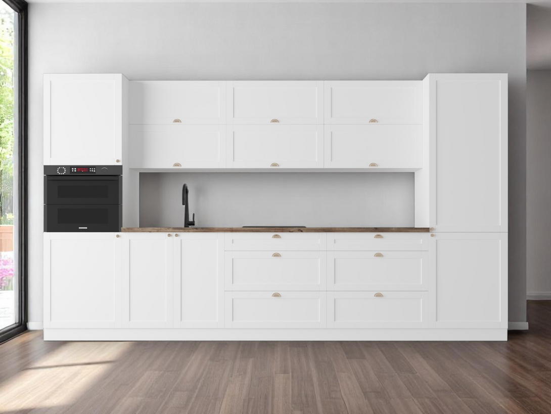 Küchenzeile - Linea Weiß - K48-G360 - ROYAL24_MARKT