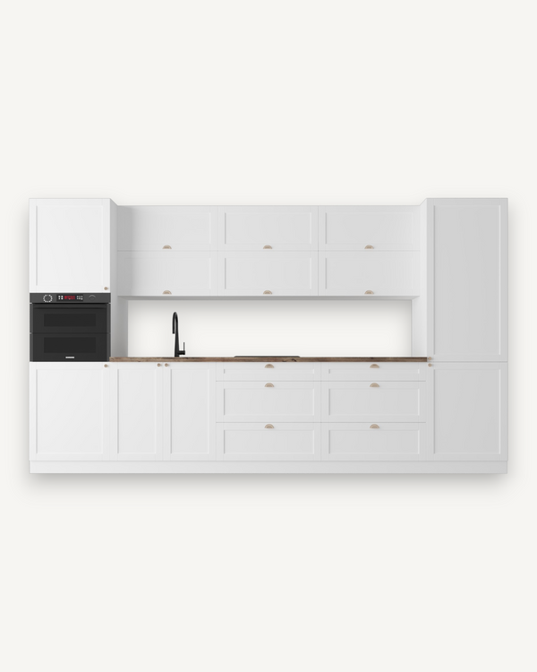 Küchenzeile - Linea Weiß - K48-G360 - ROYAL24_MARKT