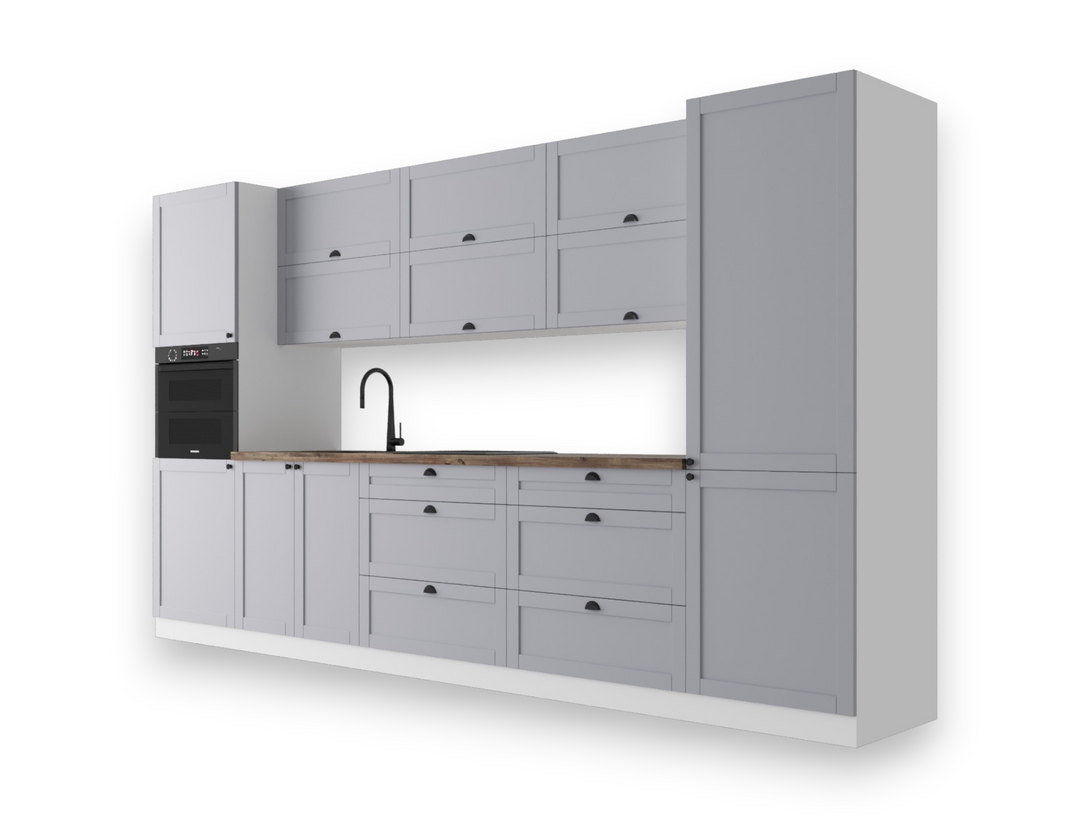 Küchenzeile - Linea Grau - K48-G360 - ROYAL24_MARKT