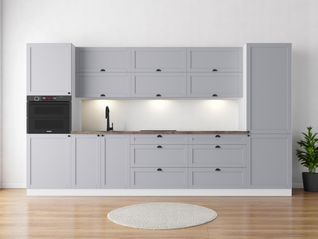 Küchenzeile - Linea Grau - K48-G360 - ROYAL24_MARKT