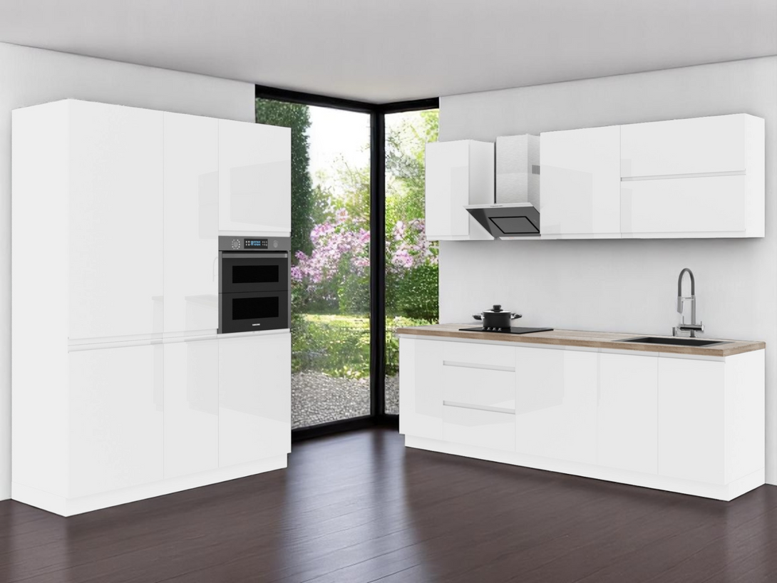 Küchenzeile K65-G400 - Aspen Weiß - Zeitloses Design für jede Kücheneinrichtung - ROYAL24_MARKT