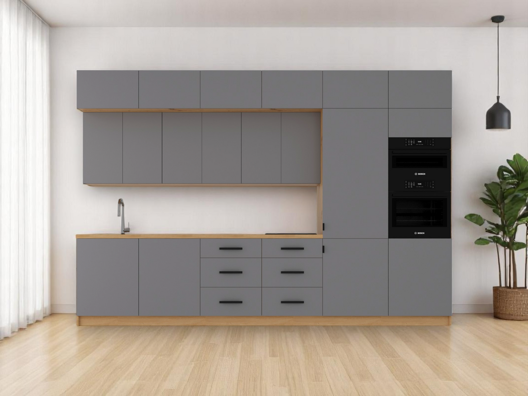 Küchenzeile K72-G360 R - Langen Beige - Design und Komfort clever vereint - ROYAL24_MARKT