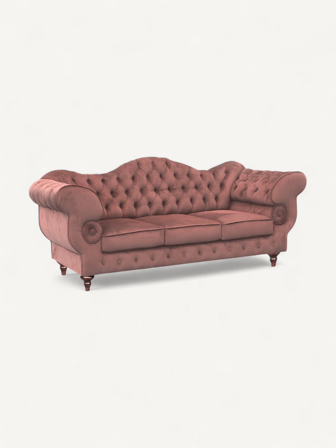 Gloria - Chesterfield Sofa - Hochwertiges - Garantierte Qualität - Elegantes Design -, 1.St x 3-Sitzer Sofa