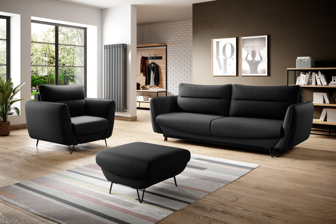 Sofa - Wohnzimmer / Couch, Sessel, Puff für Entspannung.