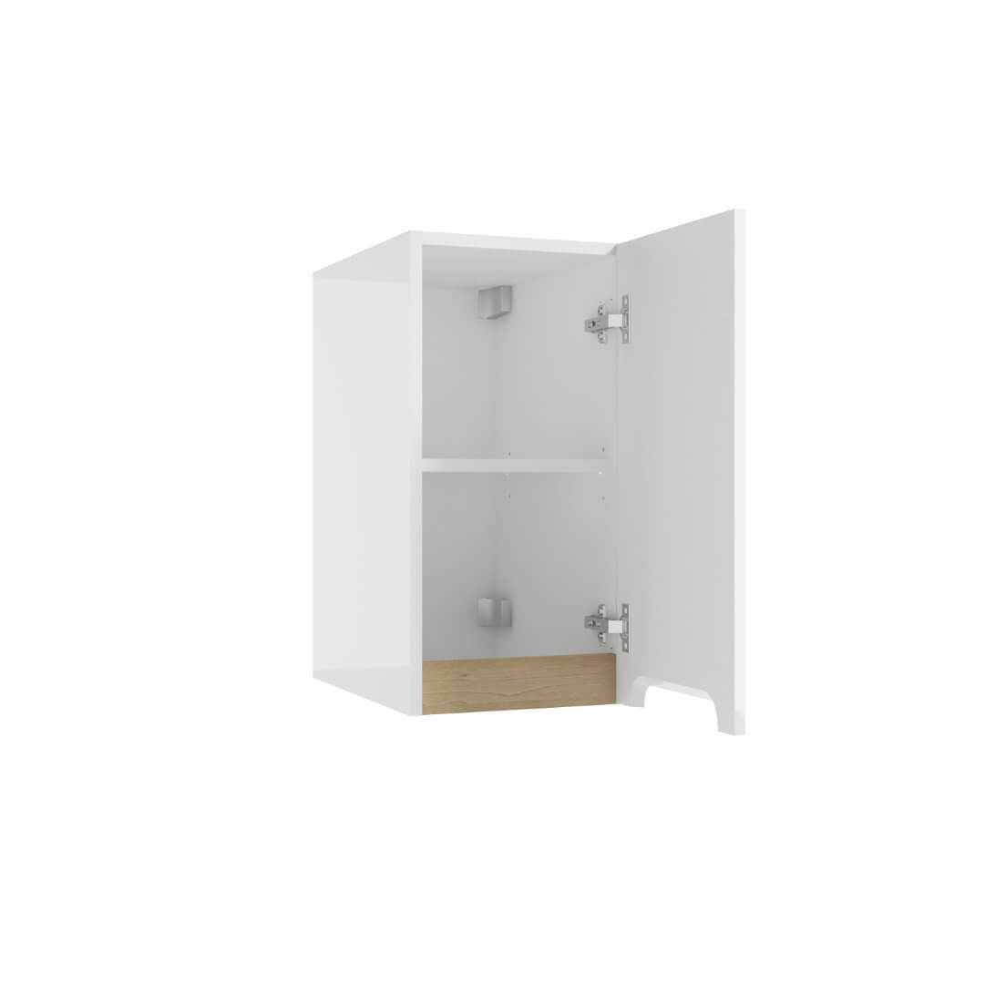 Hochschrank - für Badezimmer - STILLA A30 - weiß Hochglanz