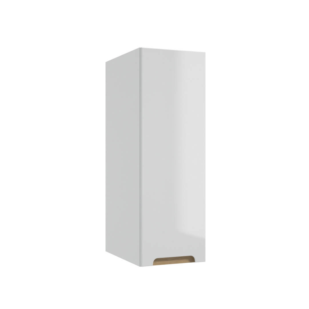 Hochschrank - für Badezimmer  - STILLA C30 - weißer Hochglanzlack