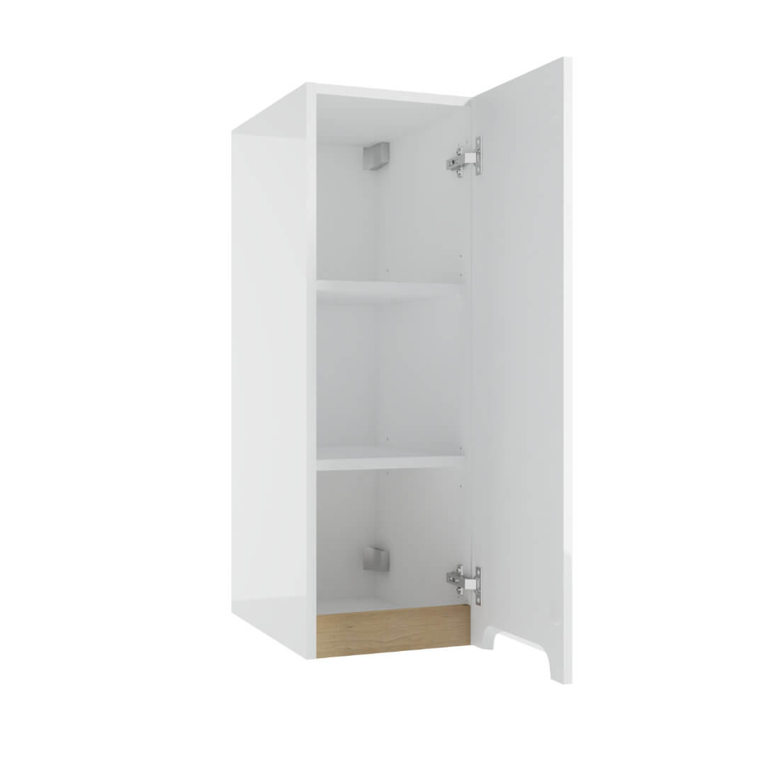 Hochschrank - für Badezimmer  - STILLA C30 - weißer Hochglanzlack