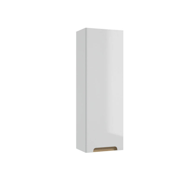 Hochschrank - für Badezimmer  - STILLA C30 - weißer Hochglanzlack - ROYAL24_MARKT