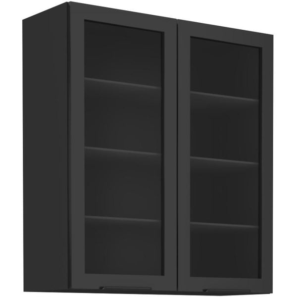 Glashängeschrank 80 GS-90 2F - SIENA - Perfekte Harmonie aus Glas und Funktion.