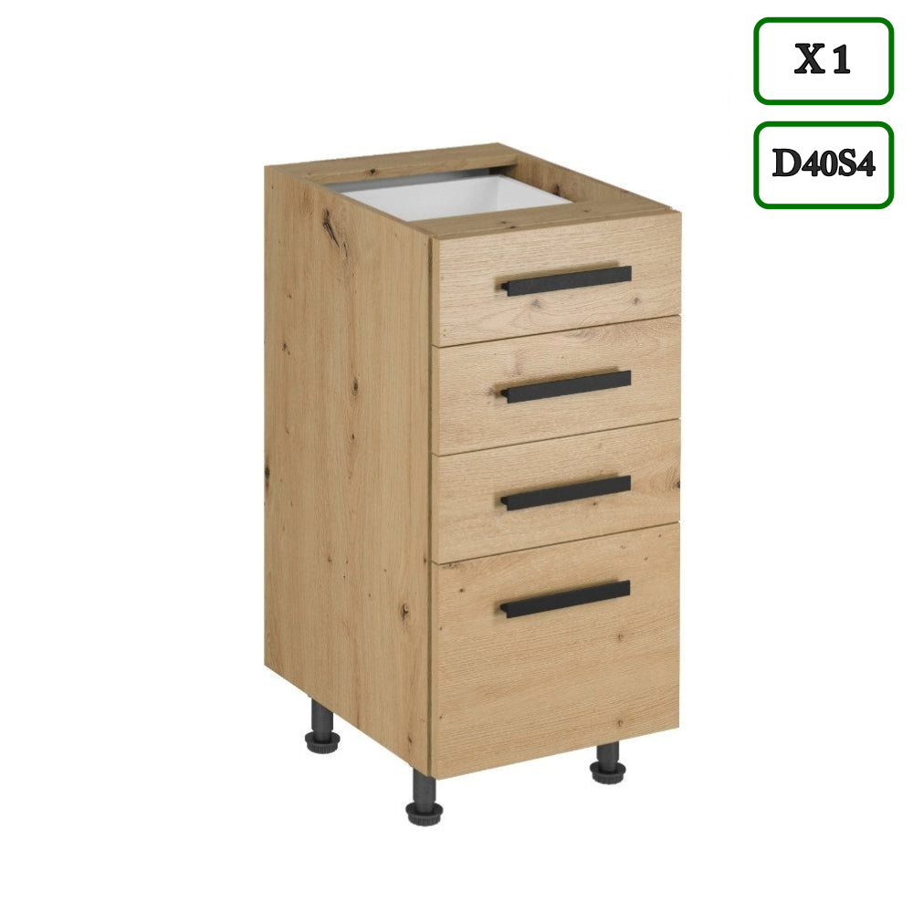 Winkelküche - Langen - Artisan Eiche (Holzoptik) - K53-330×210 cm - ROYAL24_MARKT