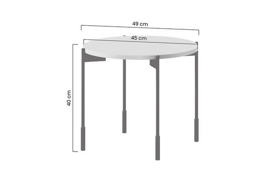 Beistelltische 64 cm, 49 cm - SONATIA - Ein moderner Hingucker, der Stil und Funktionalität vereint.