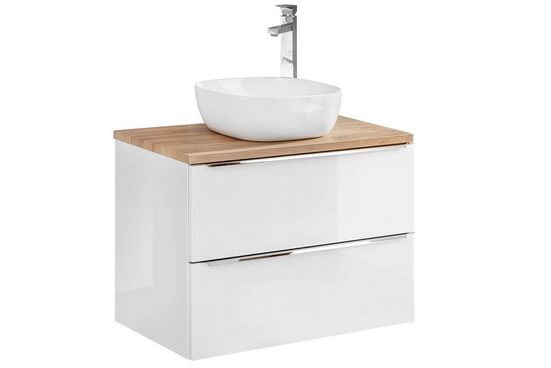 Waschbeckenschrank - Capri White - Intelligente Lösungen für stilvolle Badezimmerorganisation.