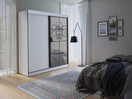 Kleiderschrank 120 cm, 150 cm, 180 cm, - OSLO - Elegantes Möbelstück für Ihr Zuhause.