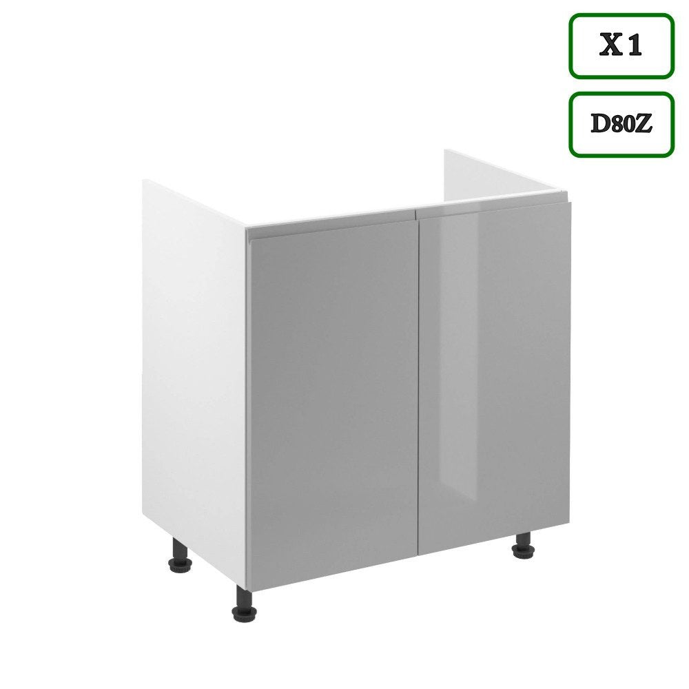 Küchenzeile - Aspen Grau - K47-G360 - ROYAL24_MARKT