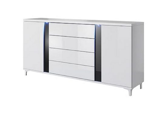 Wohnwand - Platz sparen mit integrierter Stauwand, (Komplett Set, 3-St., Premium - NICEA 6) - ROYAL24_MARKT