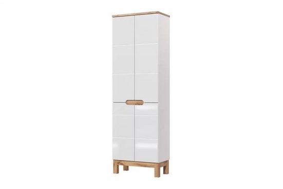 Hochschrank - Badschrank - Bali White - Praktische und effiziente Aufbewahrung. - ROYAL24_MARKT