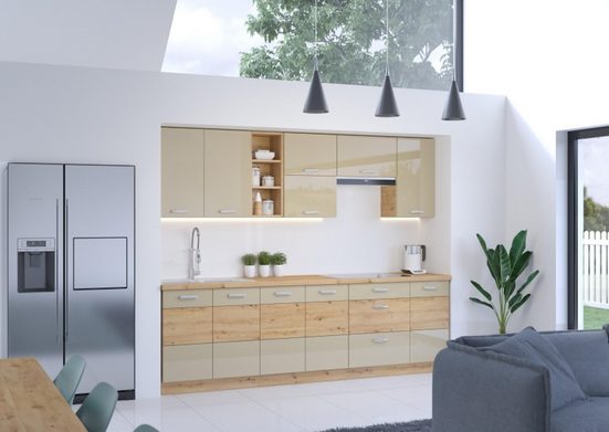Küchenzeile - Funktionalität und Ästhetik perfekt kombiniert, Modernes Design - Hochwertige Materialien.