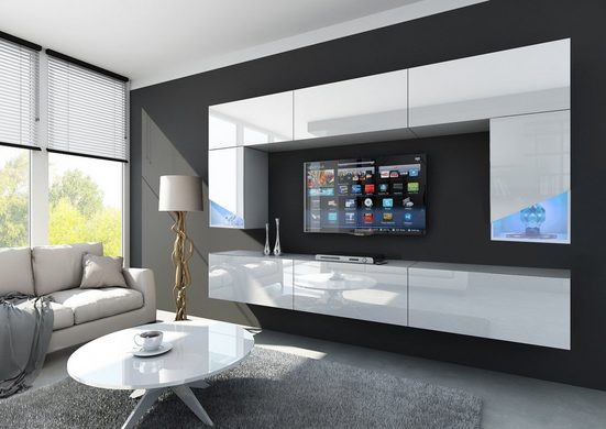 Wohnwand - Elegantes Wohnen 2024 mit besten Materialien für ein stilvolles Ambiente.